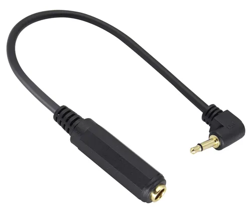 Miniatura 9 de Chapado en oro de 0.138 in mono 1/8 pulgadas audio macho a 0.250 in 1/4 pulgadas hembra adaptador de cable convertidor (4.9 ft/5 pies)