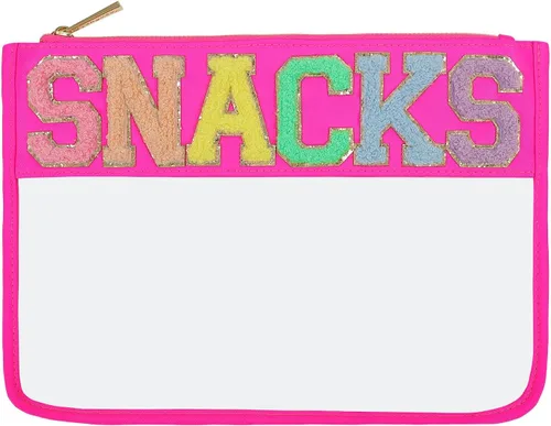 Miniatura 28 de Bolsa de maquillaje de viaje cosmética bolsa de maquillaje de aseo Orgnizer para mujeres, Sacos transparentes de color rosa intenso, Internacional