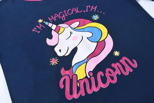 Miniatura 3 de Joyond Summer Pajamas for Girls Cotton Toddler Clothes Kids Short Sleeves Snug-Fit Sleepwear Unicorn Flamingo Pjs Set