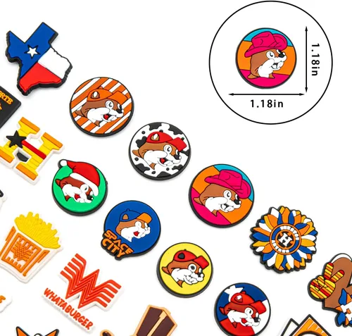Miniatura 4 de Abalorios de cocodrilo occidental, 45 dijes de cocodrilo de Houston para adolescentes, dijes de cocodrilo de campo, para collares, sandalias