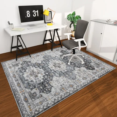 Miniatura 58 de chakme Tapete para silla de oficina para suelo de madera dura, 48 x 36 pulgadas, protector de escritorio de computadora de fácil deslizamiento
