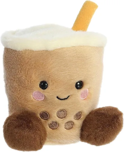 Miniatura 3 de Aurora® Adorable animal de peluche Palm Pals™ Milky Tea Boba™, divertido peluche coleccionable para niños y adultos coleccionistas, perfecto