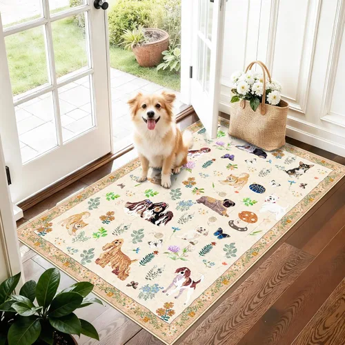 Miniatura 33 de HY HAO YUN LAI Alfombras antideslizantes para pasillos, alfombra lavable para pasillo, alfombra larga ultra suave para cocina, alfombras de acento