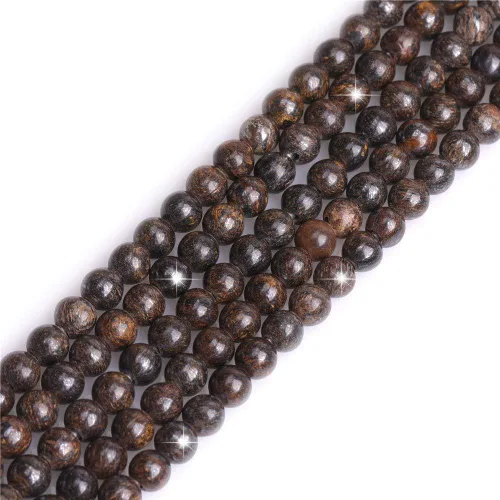 Miniatura 46 de GEM-Inside - Cuentas redondas de ágata de ónix azul claro natural de 0.394 pulgadas (0.394 in) con agujero grande para hacer joyas, suministros