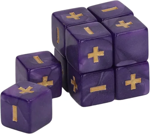 Miniatura 3 de Syrisora Juego de dados de 0.630 in para cálculo de matemáticas, signo menos, más juguetes para niños, suministros de enseñanza para el aula ()