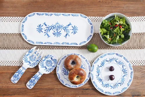 Miniatura 10 de Azul - Pinzas para ensalada de melamina duraderas de 10.6 pulgadas, resistentes a las roturas y aptas para lavavajillas, 2 piezas para interiores