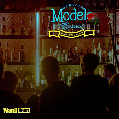 Miniatura 6 de Modelo Letrero de Neón para Decoración de Pared, Luces LED Regulables para Barra de Cerveza, Caverna del Hombre, Dormitorio, Hogar, Tienda, Pub