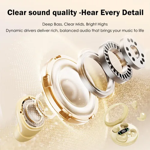 Miniatura 6 de 2-Pack Invisible Sleep Earbuds,Bluetooth 5.4 Ultra-Mini Stylish Headphones for Sleep,Comfortable Blocking Noise,Small mini Invisible Wireless