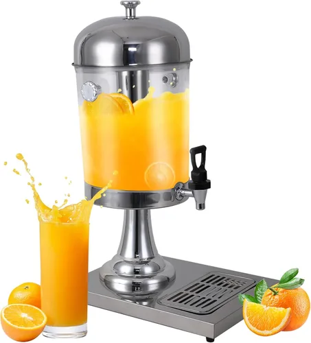 Dispensadores de 2.2 galones para bebidas en fiestas, dispensador de bebidas con soporte, dispensador comercial de jugo caliente y frío con