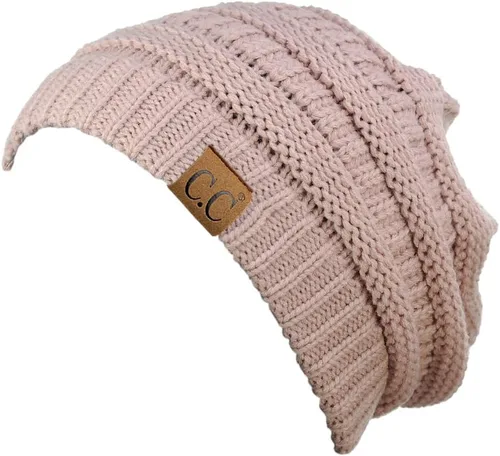 Miniatura 282 de C.C Trendy Warm Chunky Soft Stretch Cable Knit Beanie