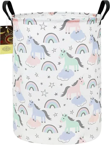 Miniatura 11 de Cesta de Ropa Sucia, Cesta de Almacenamiento Grande de Tela de Lona Ligera Organizador de Juguetes Ropa Sucia Plegable Impermeable para Dormitorios