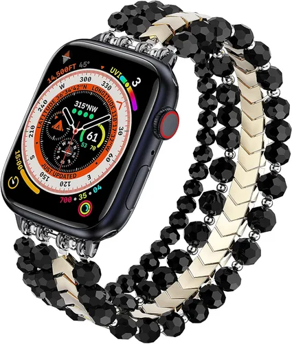 Miniatura 20 de MOFREE Pulsera de cuentas compatible con Apple Watch Band de 1.496 pulgadas, 1.575 pulgadas, 1.614 pulgadas, 1.654 pulgadas, 1.732 pulgadas, 1.772
