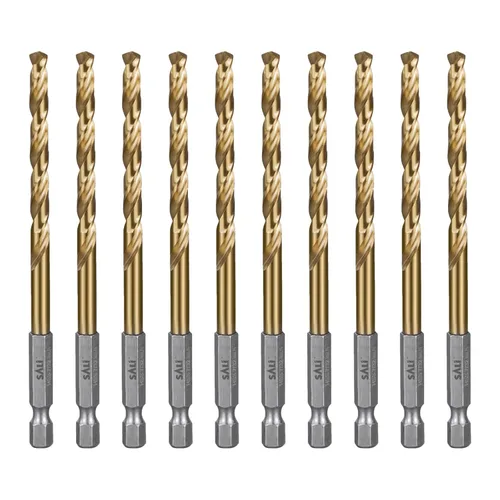 Miniatura 17 de Juego de brocas de cobalto SALI, paquete de 20 piezas de 5/64 pulgadas de acero de alta velocidad con vástago hexagonal brocas Jobber, para madera