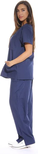 Miniatura 2 de Just Love uniforme médico con cuello en V para mujer