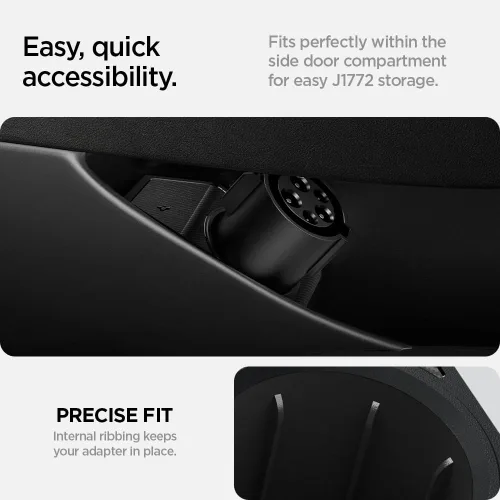 Miniatura 3 de Spigen J1772 Adaptador de Carga para Puerta y Soporte para Todos los Tesla Model Y [Compatible con Model Y Premium y Performance 2025/2026]