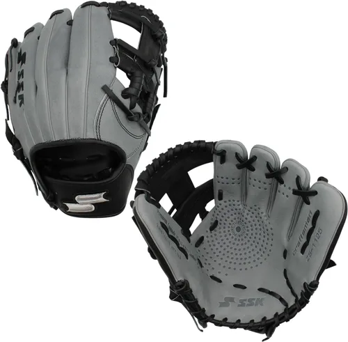 Miniatura 22 de SSK Z5 Craftsman Guante de béisbol para infield – 11.25” - 11.5” - 11.75” - 12” – Lanzamiento con mano derecha y izquierda Rojo/Verde Kelly/Blanco
