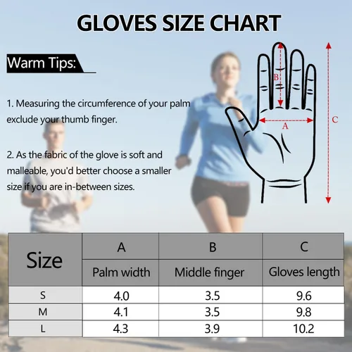Miniatura 5 de outdoor plus Guantes de correr para hombres y mujeres, guantes térmicos para pantalla táctil, guantes de conducción para senderismo, ciclismo