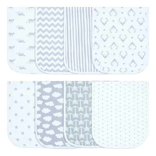 Miniatura 18 de Hakochia Paños para eructos para bebé, niño y niña, de algodón orgánico, grandes, unisex, extra absorbentes, suaves, neutros, trapos para eructos