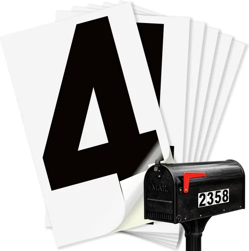 Miniatura 91 de iSYFIX Calcomanías de vinilo negro número 0 (Zero) – Paquete de 6 calcomanías de 1.5 pulgadas – Calcomanías de alta calidad, fondo reflectante