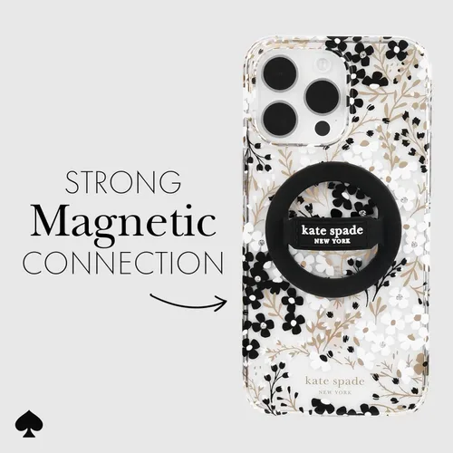 Miniatura 5 de Kate Spade New York Agarre magnético para móvil con asa - Desmontable y plegable - Negro
