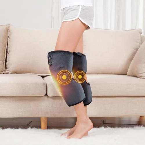 Miniatura 8 de ComfIer - Rodillera calentada con masaje, masajeador de vibración con almohadilla térmica para dolor de rodilla, masajeador de piernas, rodillera