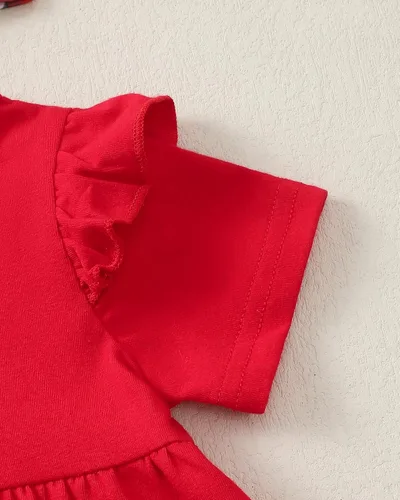 Miniatura 87 de Kucnuzki Conjunto de ropa para bebé niña pequeña, camisa de manga con volantes, pantalón floral, ropa de otoño e invierno para niña