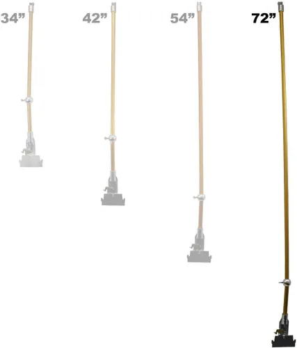 Miniatura 4 de TapeTech 8172TT - Manija plana para caja (72 pulg., acabado fácil), color dorado