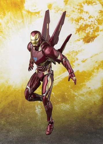 Miniatura 9 de TAMASHII NATIONS Bandai S.H.Figuarts Iron Man MK-50 - Juego de armas nano Avengers Infinity War Figura de acción