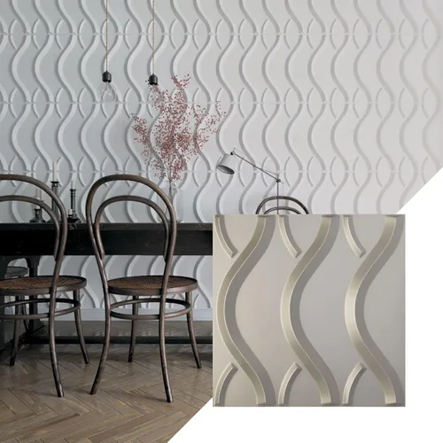 Miniatura 24 de Ekena Millwork WP20X20NXWH 19 5/8 pulgadas de ancho x 19 5/8 pulgadas de alto Nexus EnduraWall Decorativo 3D Panel de Pared Cubre 2.67 pies cuadrados