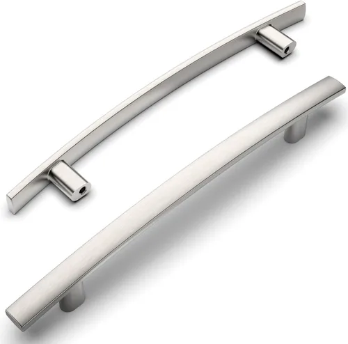 Miniatura 33 de Amerdeco - Paquete de 10 tiradores de oro cepillado de 3 pulgadas (76mm) para armarios de cocina, herrajes para gabinetes, tiradores de cocina