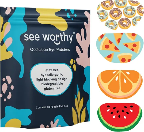 Parches adhesivos para ojos para niños y adultos - Como se vio en Shark Tank - Parche ocular transpirable y cómodo para niños con ojo perezoso -