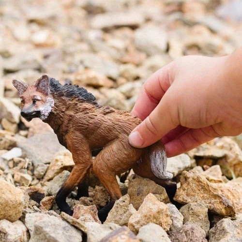 Miniatura 2 de Safari Ltd. Figura de lobo de melena – Figura realista de animales de 4 pulgadas – Juguete educativo para niños, niñas y niños a partir de 3 años