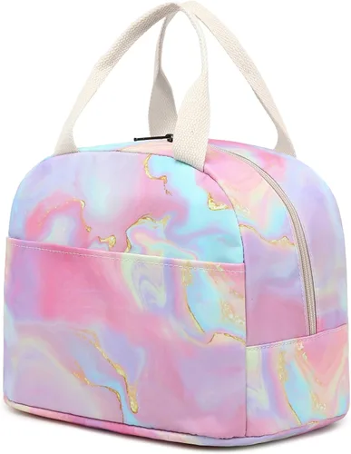 Miniatura 21 de Bolsa de almuerzo para gatos para mujeres y niñas, bolsas de almuerzo aisladas, lonchera reutilizable para niños y adultos, escuela, trabajo, picnic
