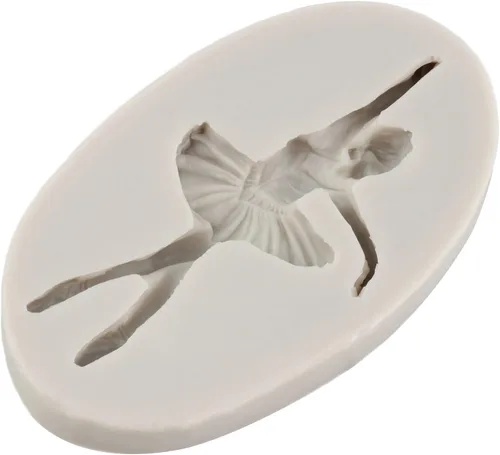 Miniatura 8 de Sijiangmold Moldes de silicona para bailarinas de ballet, moldes de fondant, moldes de arco de caramelo, corona de chocolate para decoración