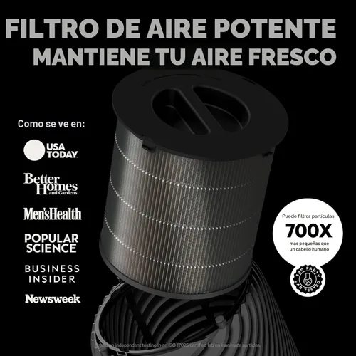 Miniatura 5 de PuroAir Purificadores de aire HEPA 130i para mascotas domésticas, cubre hasta 600 pies cuadrados, filtra hasta el 99.9% de los contaminantes, humo