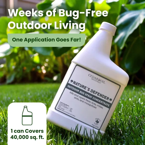 Miniatura 3 de Nature's Defender - Concentrado de césped y jardín, control de plagas totalmente natural para espacios al aire libre, fabricado con aceite de madera
