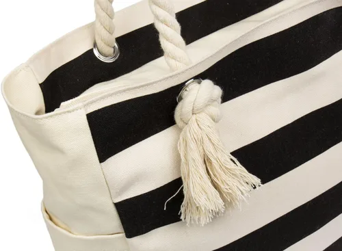 Miniatura 6 de Malirona Bolso grande de viaje a la playa con asa de cuerda de algodón, XL, Casual