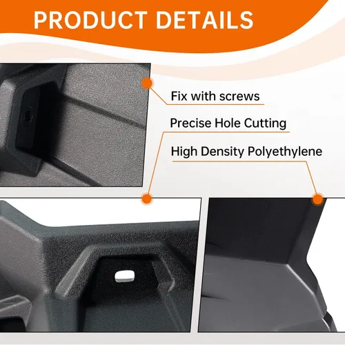 Miniatura 2 de Kit de guardabarros delanteros XXL extendidos, actualización, protectores de barro más anchos compatibles con Can Am Maverick X3/Max todos