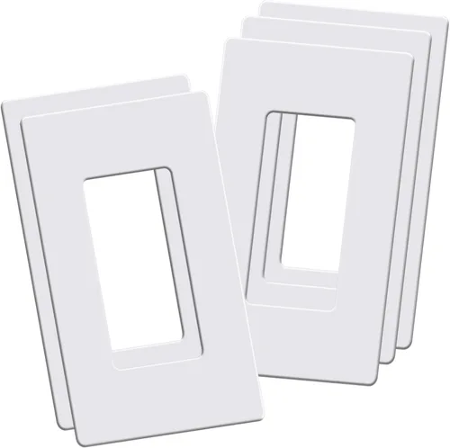 Miniatura 11 de Placas de Pared Decorativas sin Tornillos de 2 Interruptores, Cubiertas de Tomacorrientes Decorativas, Tamaño Estándar 4.68" x 4.74" Placa