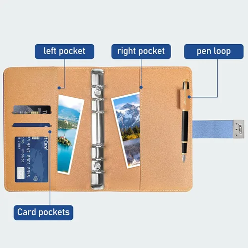 Miniatura 6 de BTSFTOGET Refillable Password Book Binder with Alphabetical Tabs and Lock, 576 Passwords Large Print, 316 Pages Password Keeper for Computer &