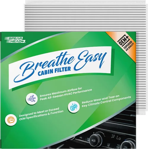 Miniatura 40 de Spearhead OEM+ Filtro de aire de cabina Particulate Breathe Easy Compatible con 2015-17 Chrysler 200, 2014-18 Cherokee como OEM Proporciona