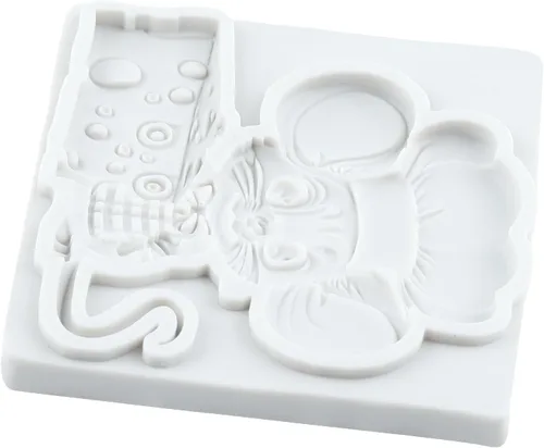 Miniatura 5 de Lingzhi Molde de silicona para ratón, molde para fondant de queso, para decoración de pasteles, chocolate, dulces, cupcakes, pasta de goma
