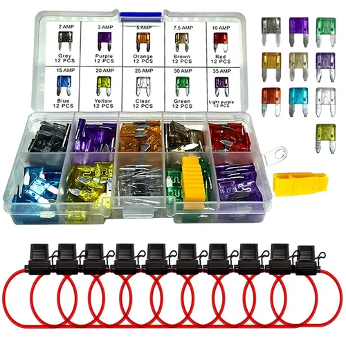 Miniatura 18 de MuHize Micro2 - Kit de grifos de fusibles – Paquete de 35 con fusibles de hoja de 5A a 30 A para automóvil, camión, SUV, RV 2 grifos Add-A-Circuit