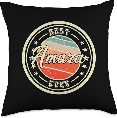 Miniatura 4 de Ladies Girls Women Amara Name Gift Idea Best Ever Funny Saying First Name Amara - Almohada de 16 x 16 pulgadas, multicolor