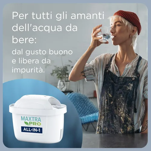 Miniatura 4 de BRITA Jarra con Filtro de Agua Marella Blanca (2,4 l) Incl. 1x Cartucho MAXTRA Pro All-in-1: Jarra Apta para frigorífico con memo Digital y Tapa