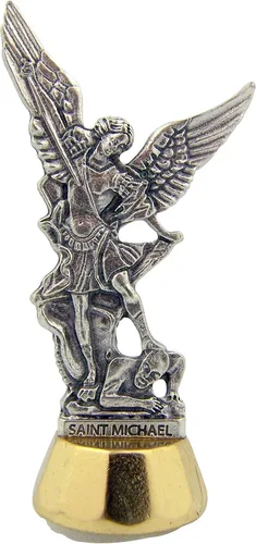 Figura adhesiva de la estatua del coche del Arcángel San Miguel de la protección del viaje Religious Gifts