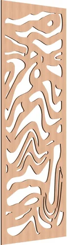 Miniatura 64 de 9 3/8"W x 24 3/8"H x 1/4"T Northfield Decorativos Paneles de Pared de Madera Calado, Abedul