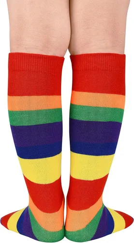 Miniatura 3 de American Trends Calcetines deportivos para niños, calcetines de fútbol a rayas hasta la rodilla, calcetines de fútbol de béisbol y sóftbol