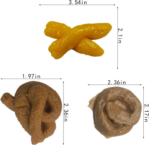 Miniatura 4 de Diferentes formas falsas de perro falso, caca de perro falso, broma divertida, juguetes complicados, accesorios de broma para Halloween, fiesta