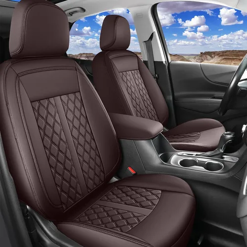 Miniatura 9 de Huidasource Fundas para Asientos Delanteros para Nissan Titan 2016-2024, Almohadilla de Asiento de Falso Cuero Impermeable para Titan/Titan XD SV